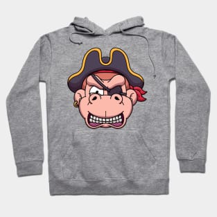 Angry Pirate Monkey Face Hoodie